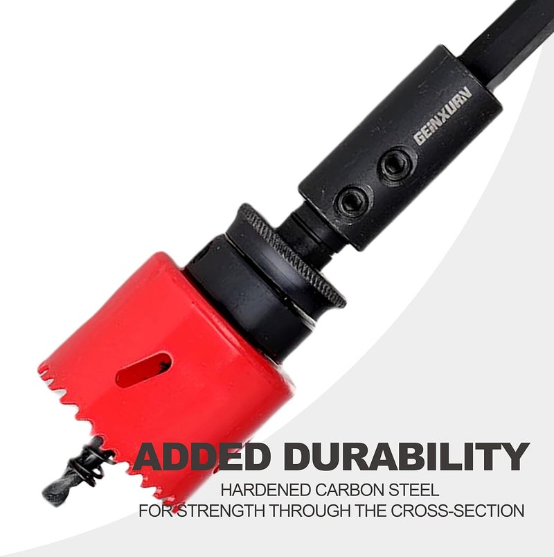 GEINXURN Tools Hole Saw Extension Chuck, 12-Inch x 1/2-Inch Hex Shank Reducing Locking Impact Extension - Image 5